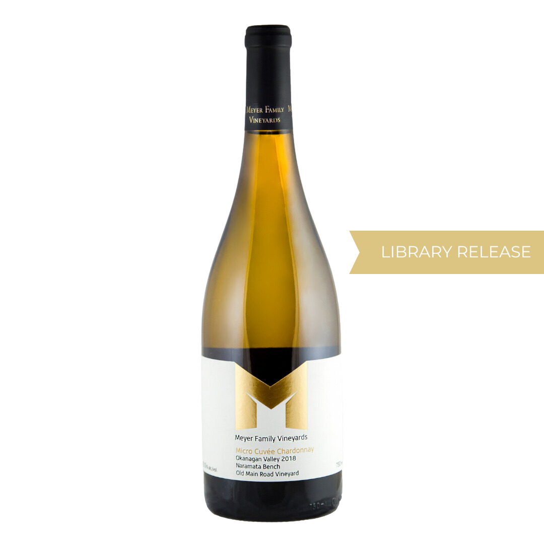 Bottle of 2018 Micro Cuvée Chardonnay Library Wine