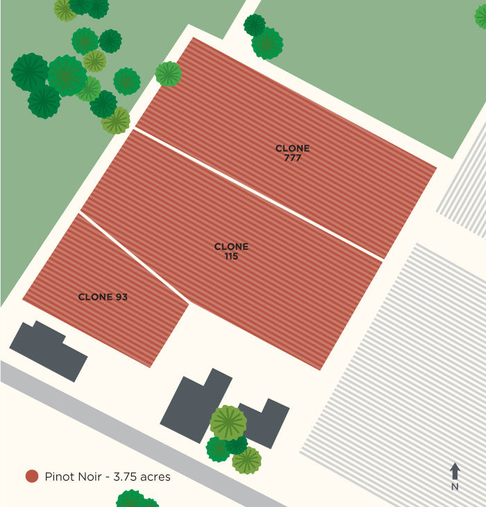 Map of Lakehill Rd Vineyard